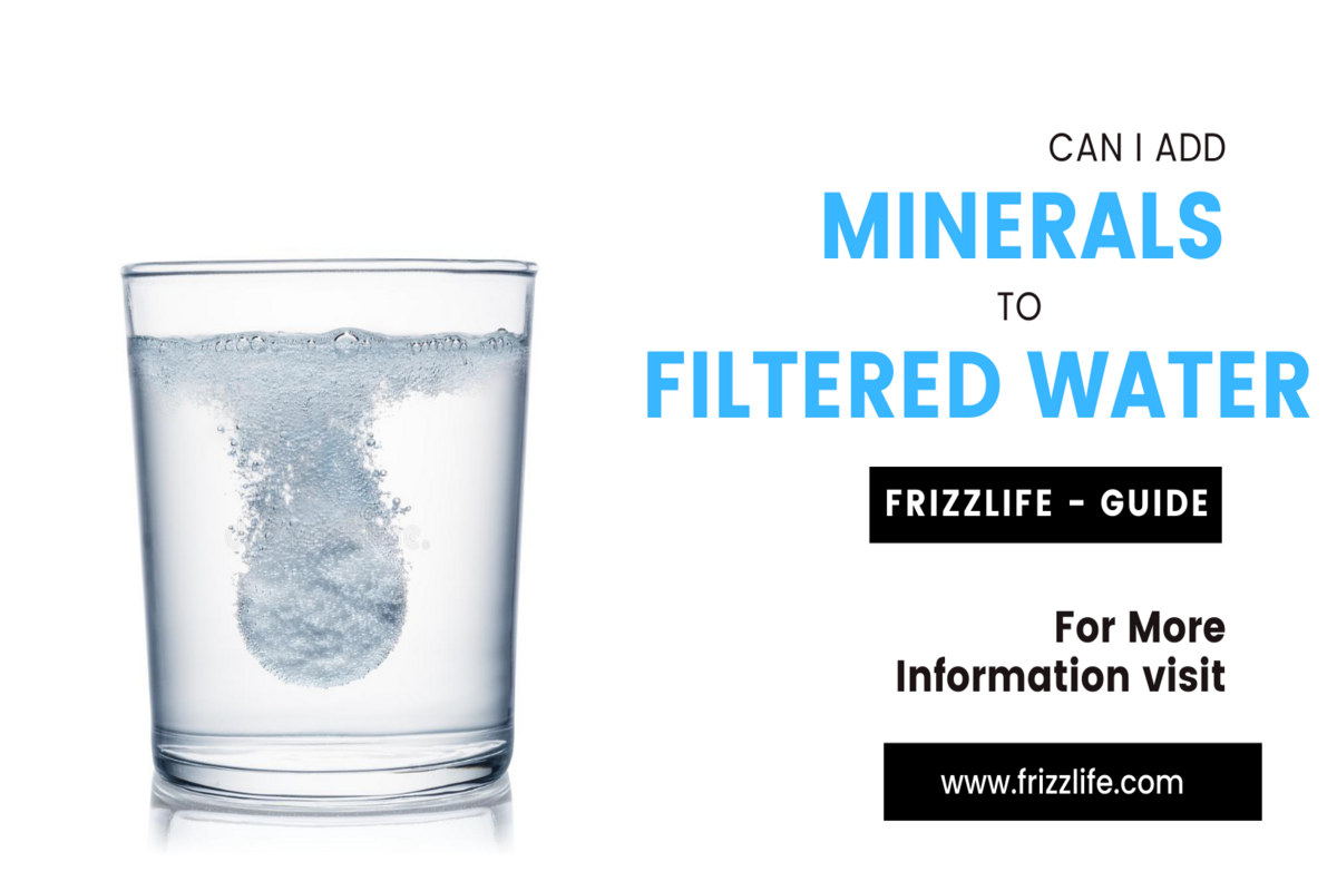 Puis-je ajouter des minéraux à l'eau filtrée – Frizzlife